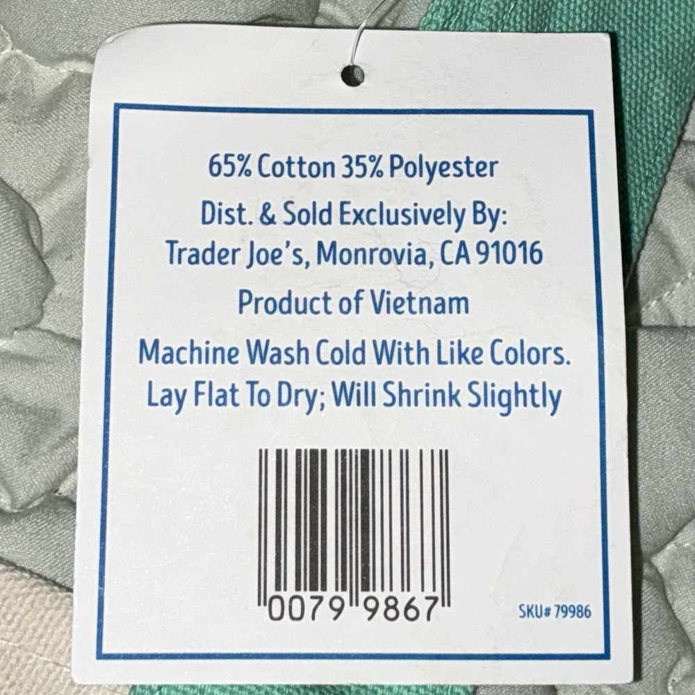 Trader Joe’s Mini Pastel Canvas Tote - Picture 7 of 13